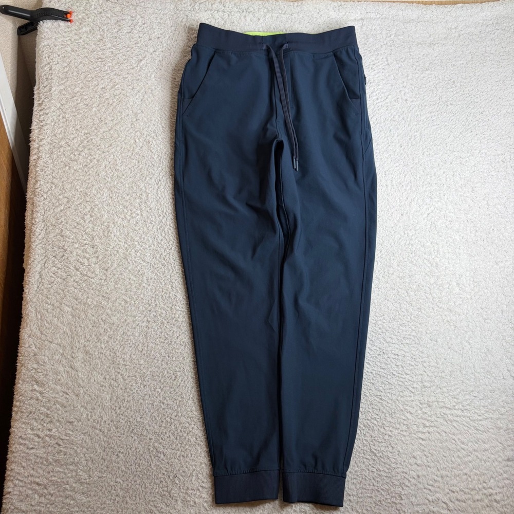 Birddogs Mens L Navy Blue Joggers Built-in Liner Drawstring Waist Athletic Pants